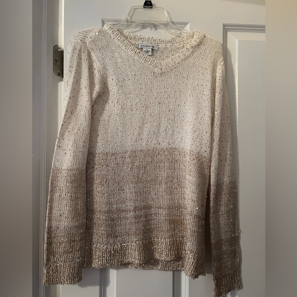 Liz Claiborne - Crochet stretch sweater